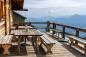 Preview: Fototapete Terrasse in den Tiroler Alpen