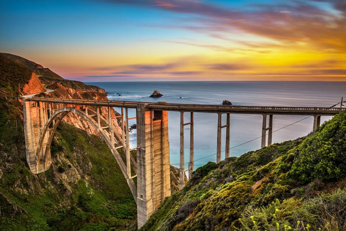 Fototapete Bixby Creek Bridge in Kalifornien