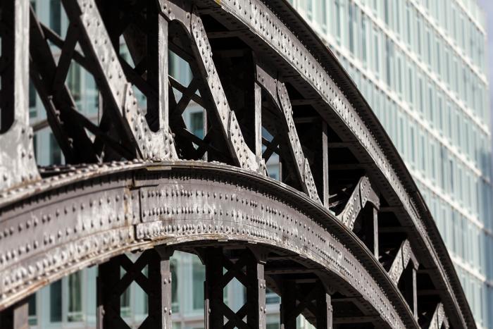 Fototapete Brücke in Hamburg