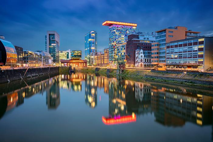 Fototapete der Medienhafen von Düsseldorf