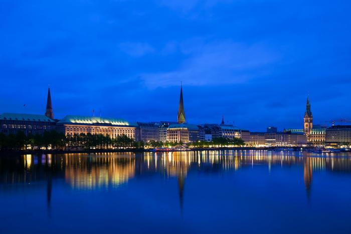 Fototapete Hamburg Alster