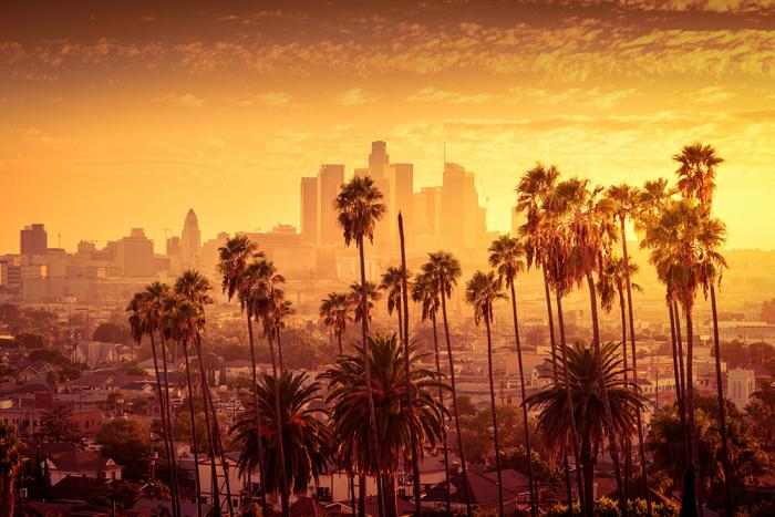 Fototapete Los Angeles bei Sonnenuntergang