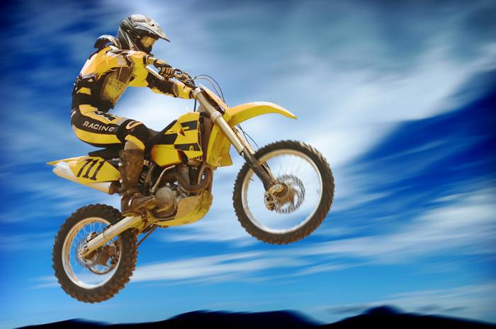 Fototapete Motocross Biker