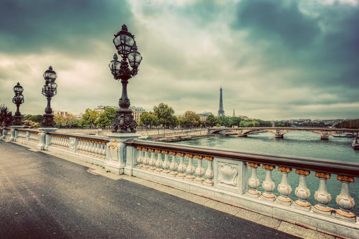 Fototapete Brücke in Paris