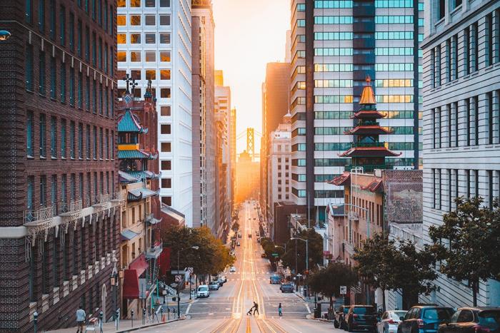 Fototapete San Francisco in der Morgenstimmung