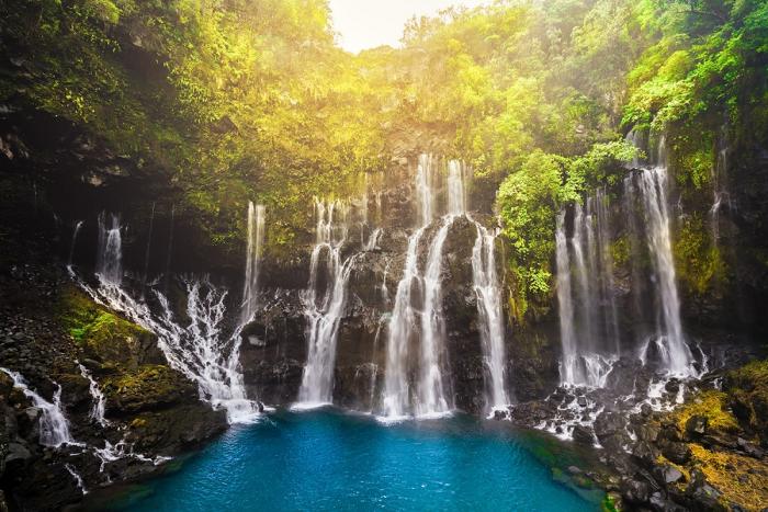 Fototapete Wasserfall in Frankreich