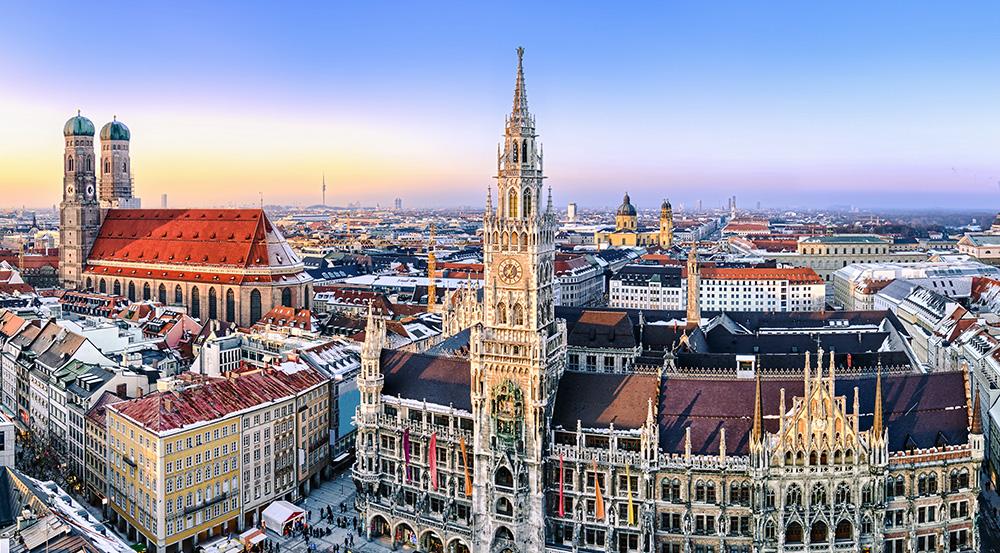 Fototapete Panorama von München