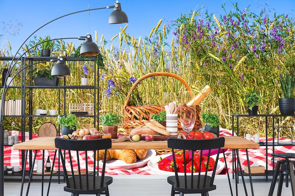 Fototapete Picknick im Sommer