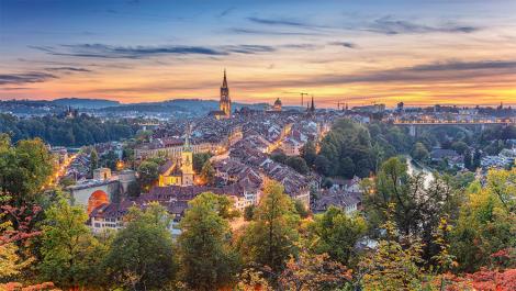 Fototapete die Stadt Berlin in der Schweiz