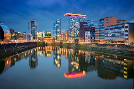 Fototapete der Medienhafen von Düsseldorf