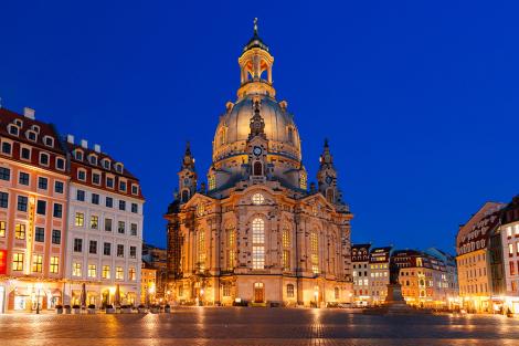 Fototapete die Frauenkirche in Dresden