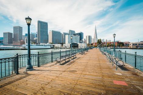 Fototapete Pier 7 in San Francisco