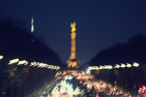 Fototapete Siegessäule in Berlin (Artwork)