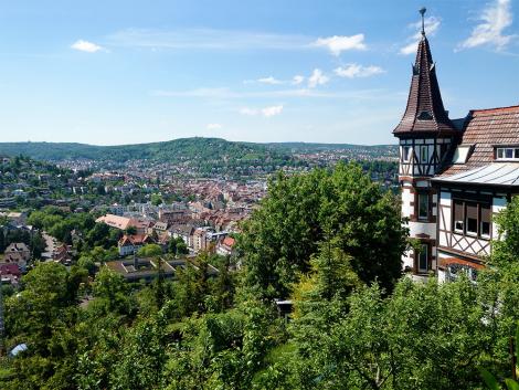 Fototapete Panorama von Stuttgart