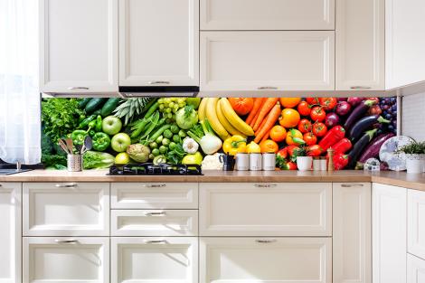 Küchenrückwand – Obst und Gemüse