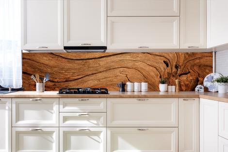 Küchenrückwand bedruckt – altes rustikales Holz